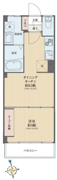 徳丸カーネル3階　間取図