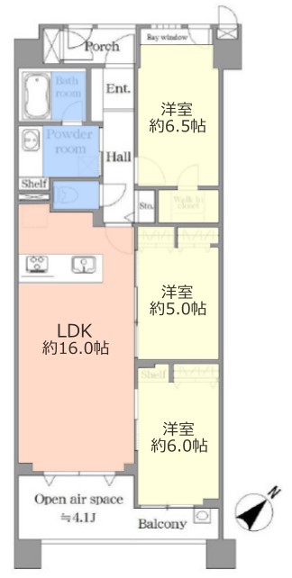 グランシティユーロコート成増5階　間取図