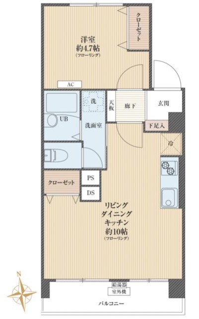 第4高島平マイコーポ4階　間取図