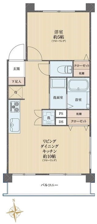 第3高島平マイコーポ1階　間取図