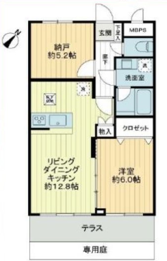 ライオンズマンション西高島平1階　間取図