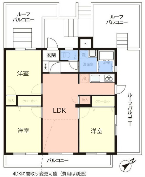 キャニオンマンション東武練馬4階 間取図