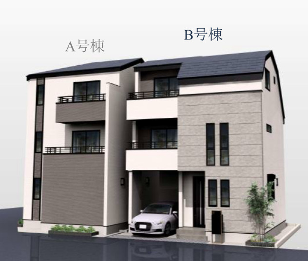 桜川2丁目　新築戸建　建築中