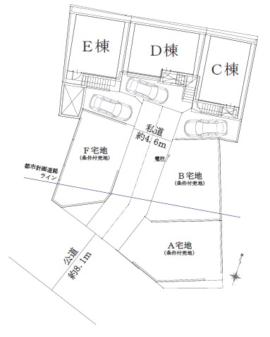 中台1丁目　新築戸建　区画図