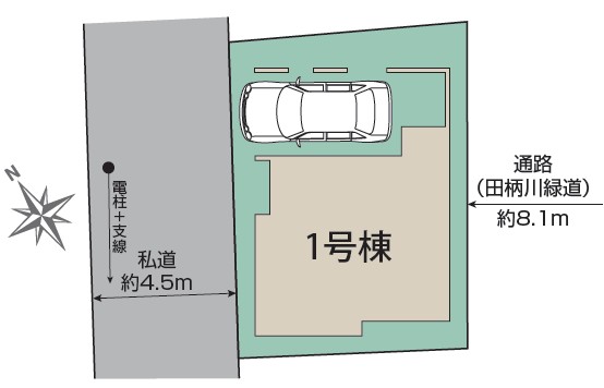 練馬区北町3丁目　新築戸建　区画図