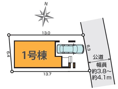 若木2丁目新築戸建 区画図