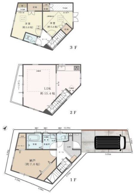 練馬区北町1丁目中古戸建　間取