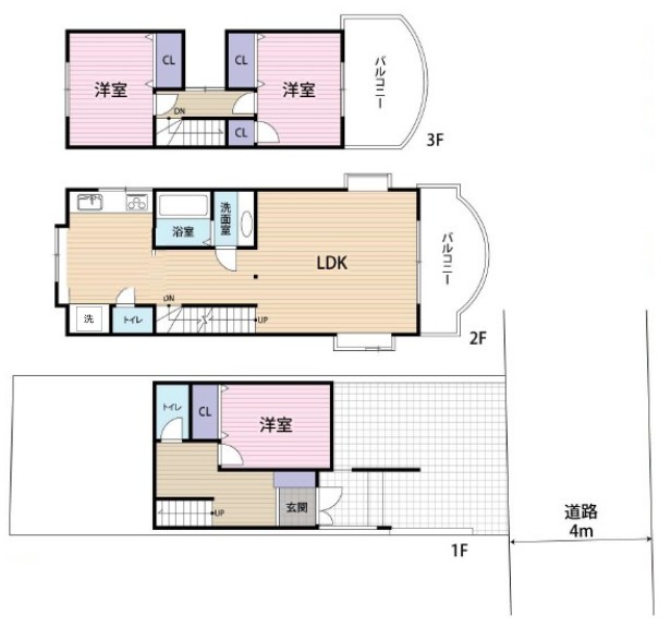 徳丸1丁目　中古戸建　間取図