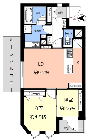 アクサス東武練馬7階 間取図