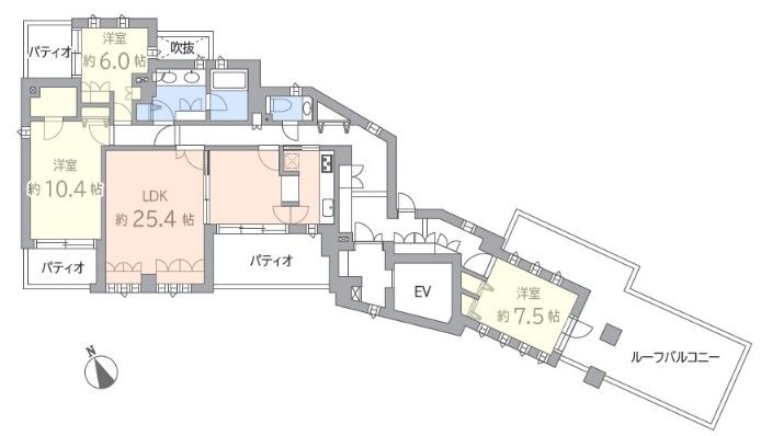 テラス加賀7階　間取図