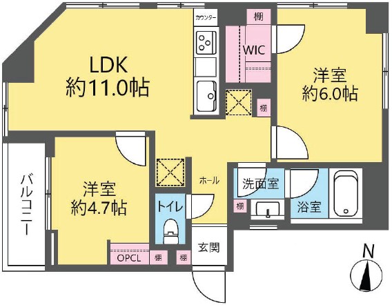メゾン蓮根2階　間取図