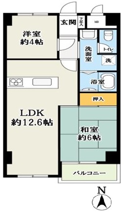 メゾン蓮根5階　間取図