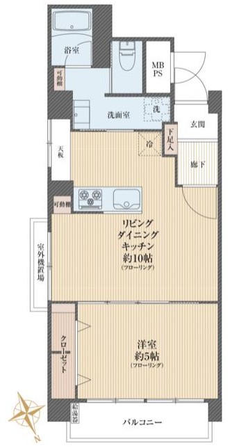 双葉クラウンハイツ9階　間取図