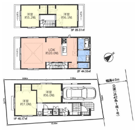 上板橋2丁目　新築戸建　間取図