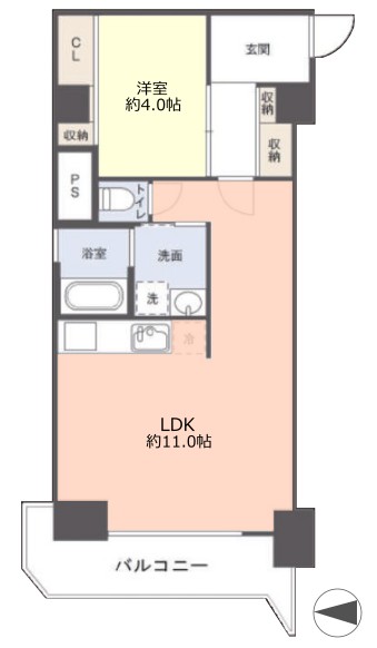 ライオンズマンション蓮沼4階　間取図