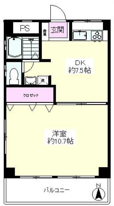 上板橋カーネル3階 間取図