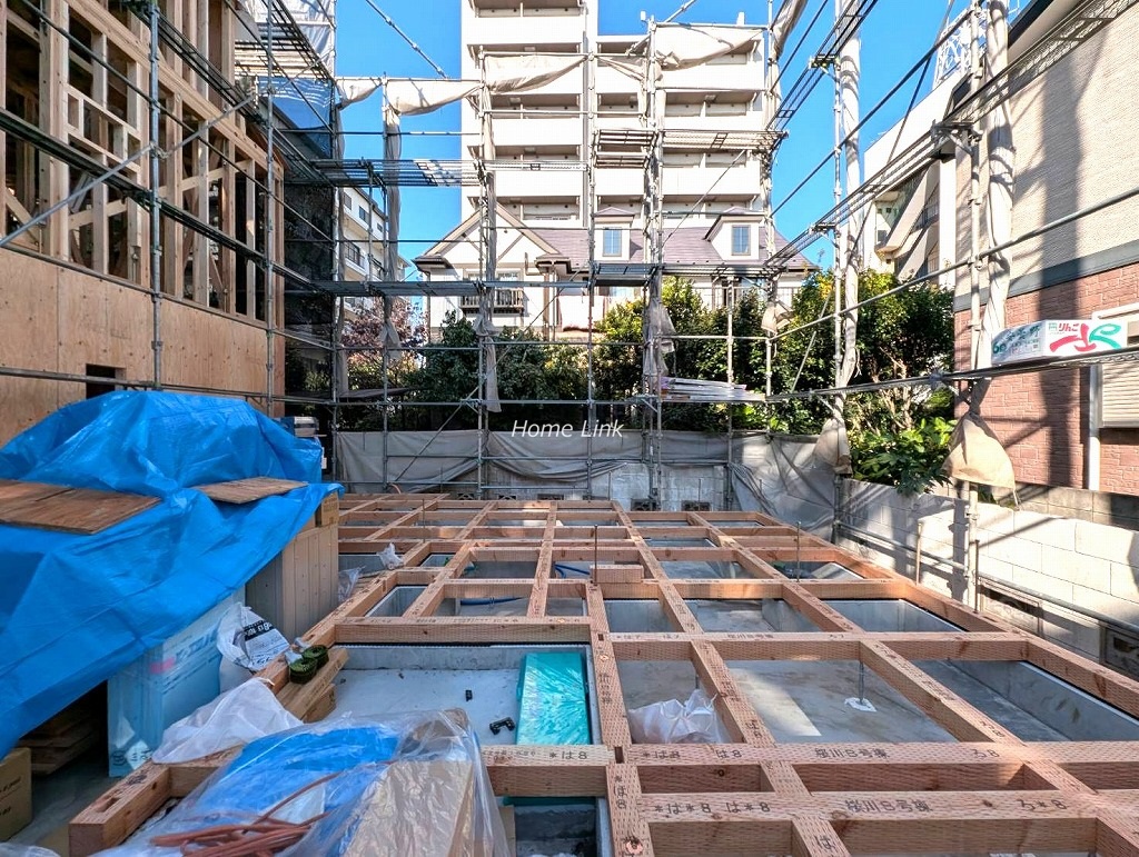 桜川2丁目 新築戸建 建築中