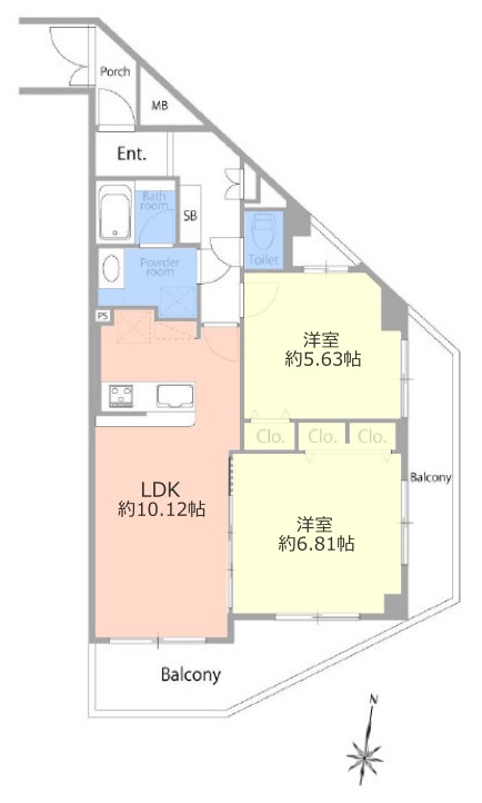 コスモ東武練馬シティフォルム4階 間取図