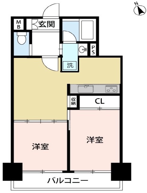 リーベスト浮間舟渡5階　間取図