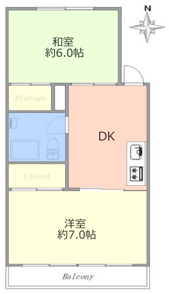 第1高島平マイコーポ3階　間取図