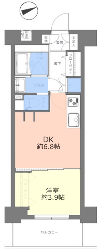 藤和シティホームズ板橋大山2番館5階 間取図