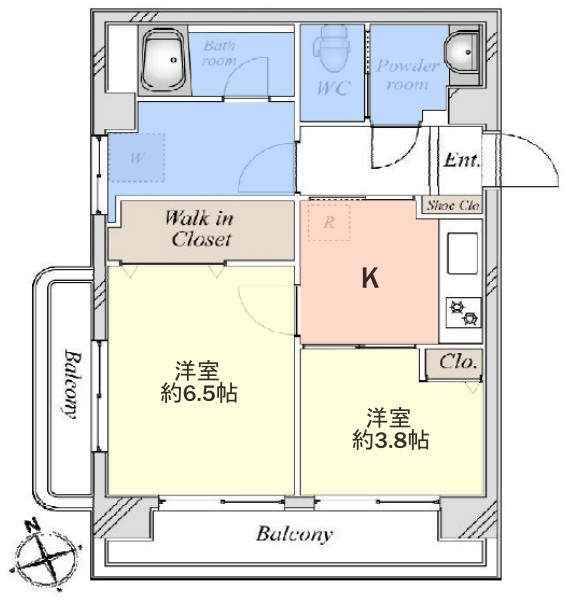 グリーン赤塚3階　間取図