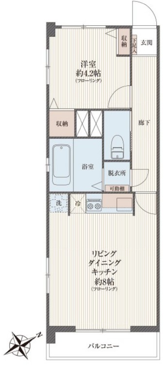 三田高島平第2コーポ2階 間取図