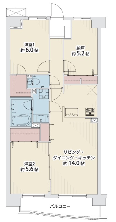 モアクレスト小竹向原4階 間取図