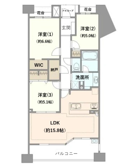 パークスクエア川口11階　間取図