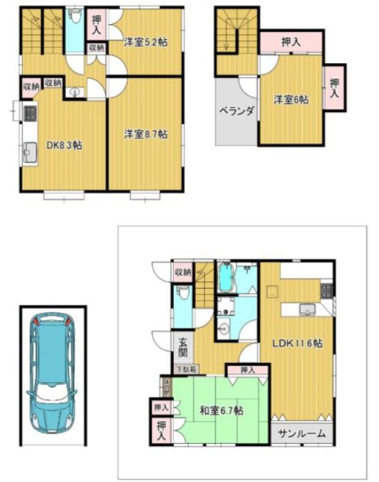 中台2-18-10中古　間取図