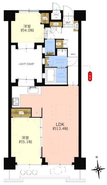 キャニオンマンション西台2階　間取図