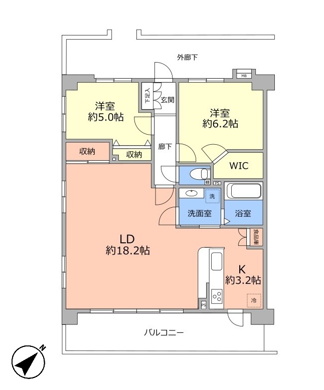 アルファスクエア川口グランデ4階　間取図