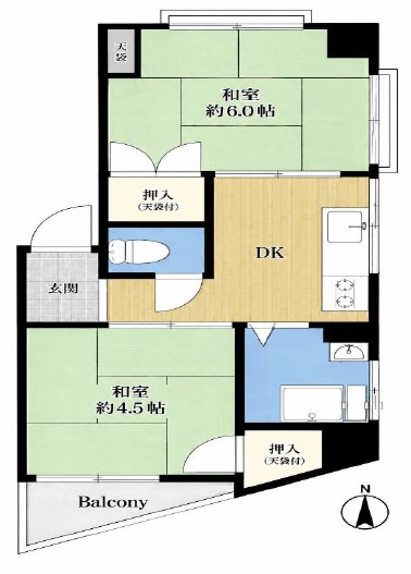 サンモール小豆沢2階　間取図
